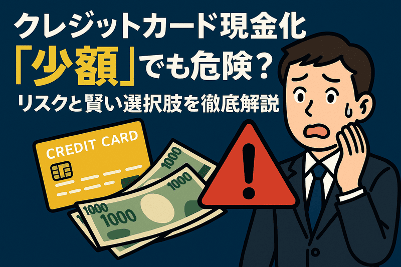 クレジットカード現金化「少額」でも危険？リスクと賢い選択肢を徹底解説