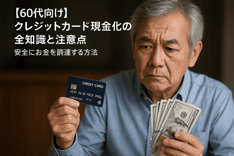【60代向け】クレジットカード現金化の全知識と注意点｜安全にお金を調達する方法